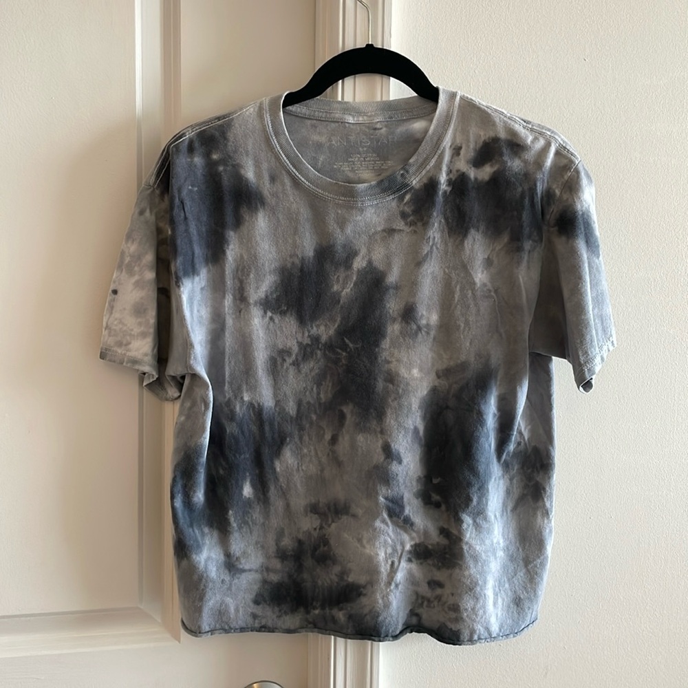 Tie-Dye Gray Boyfriend T-Shirt
